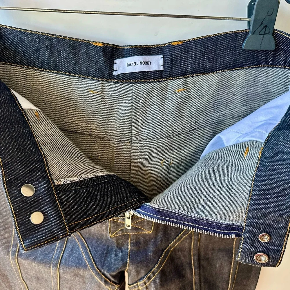 NWT Parnell Mooney Indigo 50 Panel Men's Dark Blue Jeans, 32